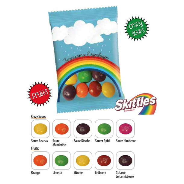 Skittles Werbetüte, 9 g, Inhalt: Skittles "Crazy Sours"