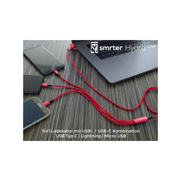 Smrter Hydra ULTRA - 5in1 Ladekabel