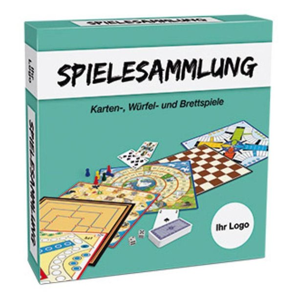 Spielesammlung in Stülpdeckelschachtel