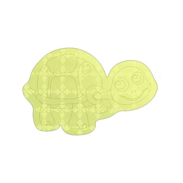 Sticker S-15 Schildkröte 66 x 58 mm