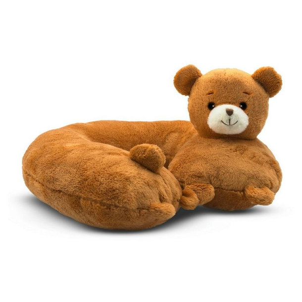 Teddybär aus Plüsch, Reisekissen