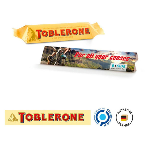 Werbedreieck Long, Toblerone Riegel 35 g