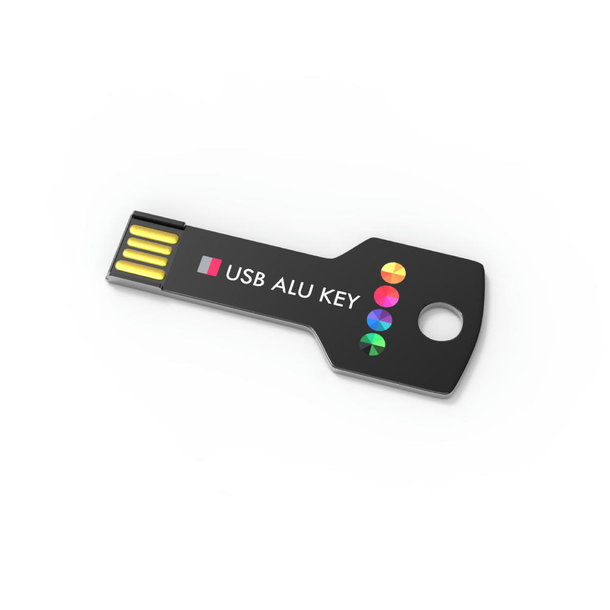 USB Stick Alu Key Black, 2 GB Basic