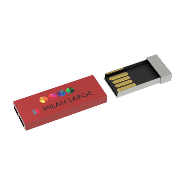 USB Stick Milan Large Red, 2 GB Basic