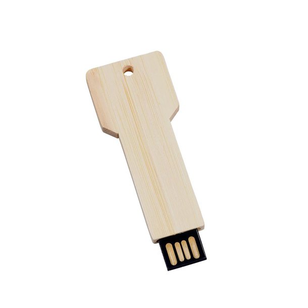 USB Stick Schlüssel aus Bambus