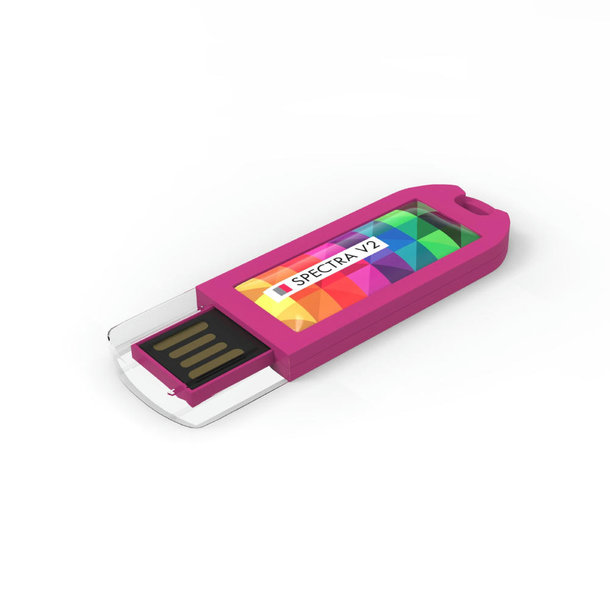 USB Stick Spectra V2 Fuchsia, 2 GB Basic