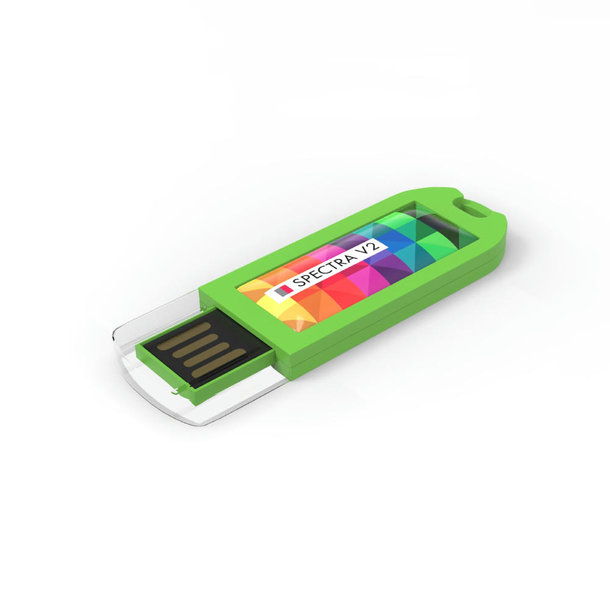 USB Stick Spectra V2 Green, 2 GB Basic