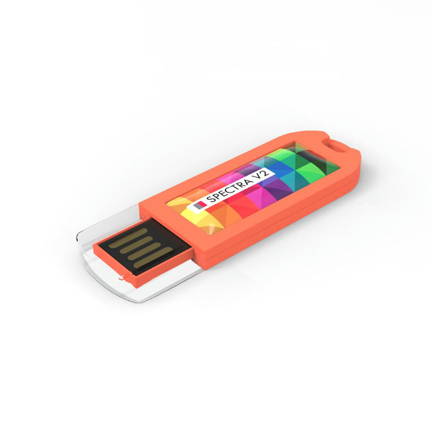 USB Stick Spectra V2 Orange, 2 GB Basic