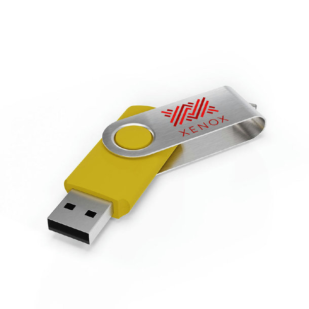 USB Stick Twister Yellow, 2 GB Basic