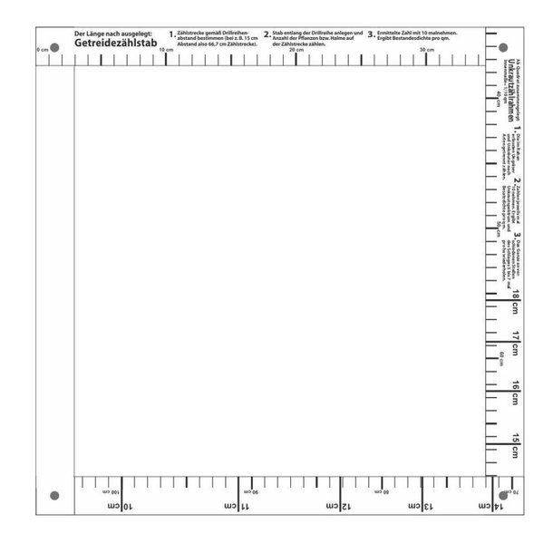 Unkrautzählrahmen FRAME STANDARD 1/10 M2