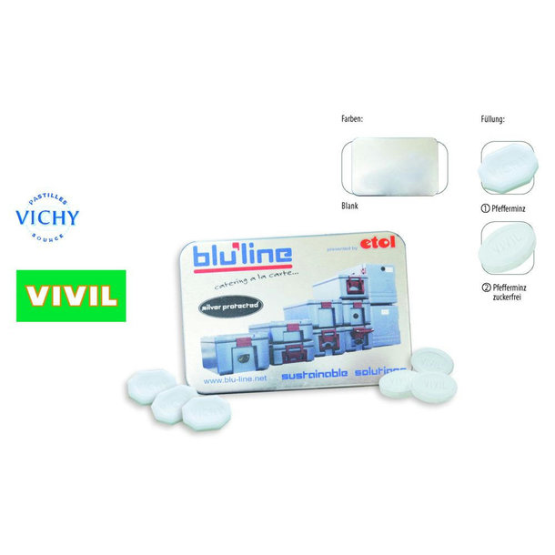 Visitbox, blank 27 g, Inhalt: VIVIL Extra Strong, zuckerfrei (Dose)