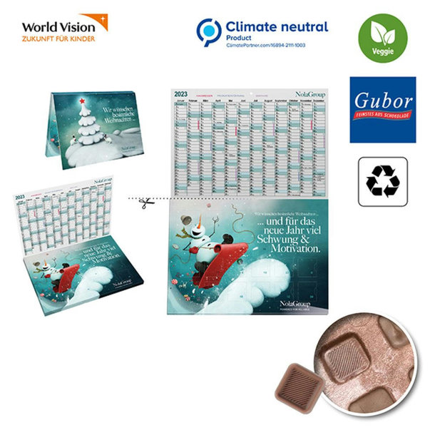 reinpapier® A5-Cover Adventskalender