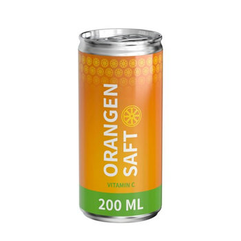 200 ml Orangensaft (Dose) - Body Label