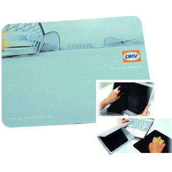 3 in 1 Mikrofasermousepad mit Rubberrückseite