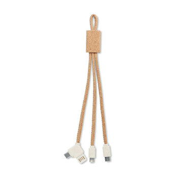 3in1 Ladekabel Kork