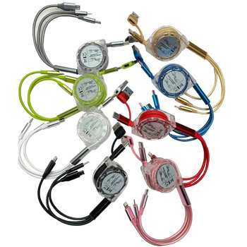 3in2 Aufrollladekabel Blau