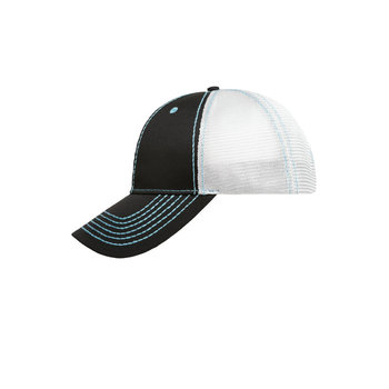 6 Panel Mesh Cap-Klassisches 6 Panel Cap mit kontrastfarbenen Nähten