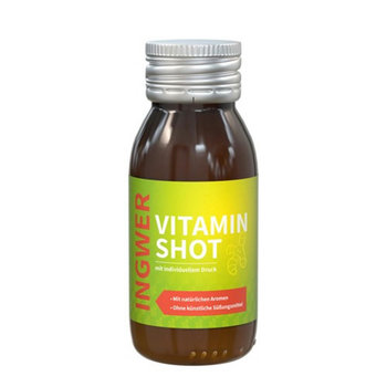 60 ml Vitamin-Shot "Orange-Ingwer" (Pfandfrei)