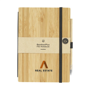 BambooPlus FSC-MIX Notebook A5 - Inkless Pen