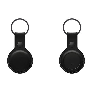 Bluetooth Keyfinder mit Kamera Fernauslöser und Echtlederhülle Schwarz