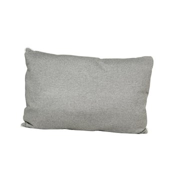 Designkissen mit Öko-Wärmflasche Strickbezug London grau