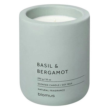 Duftkerze -FRAGA- Farbe: Pine Gray - Duft: Basil & Bergamot Ø 9 cm