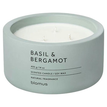 Duftkerze -FRAGA- Farbe: Pine Gray - Duft: Basil & Bergamot Ø 13 cm