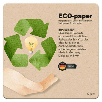 ECO-paper, Untersetzer 100 mm rund, ca. 0,5 mm dick