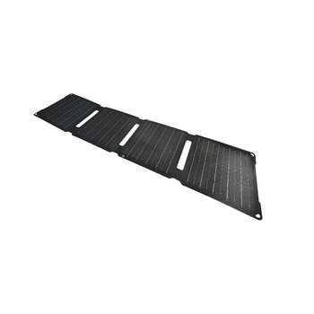 Faltbare Outdoor Solarmatte SM03 mit 4 Solarpanels und 30W Schwarz