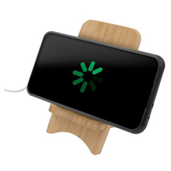 B\'RIGHT Wireless Bambus-Ladegerät 10W, Telefonständer | Barbra