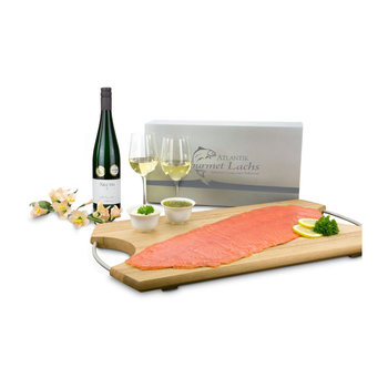 Geschenkartikel / Präsentartikel: Lachs-Geschenk: Genießer