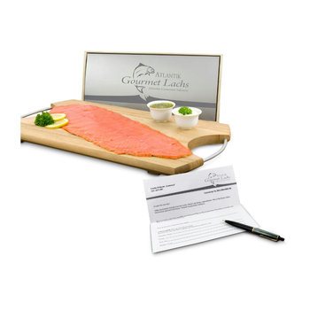 Geschenkartikel / Präsentartikel: Lachs-Gutschein: Gourmet