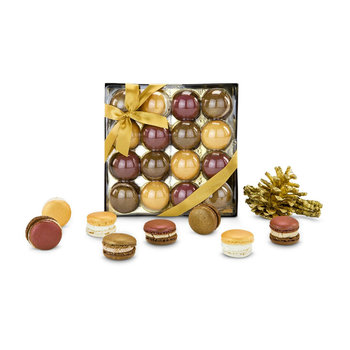 Geschenkset / Präsenteset: Goldene Macarons