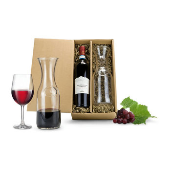 Geschenkset / Präsenteset: Rotwein & Karaffe