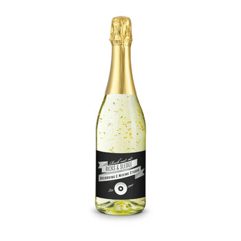 Golden Flakes - Flasche klar - Kapselfarbe Gold, 0,75 l