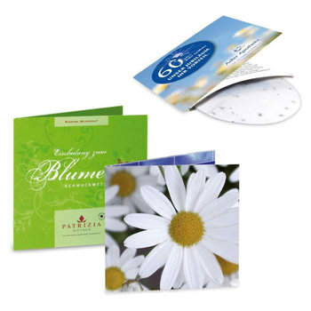 Green-Card mit Samen - Margerite, 4/0-c