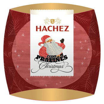 HACHEZ Weihnachtspralinés mit Aufkleber,   40 g, Inhalt: HACHEZ Pralinés Mix