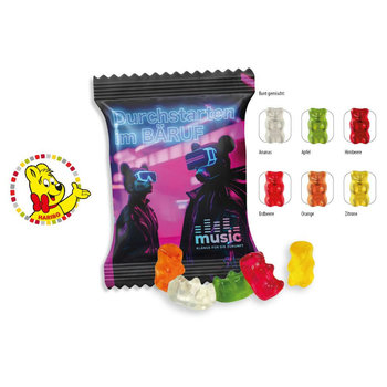 HARIBO Mini Goldbären Werbetüte, 6,5 g, Inhalt: HARIBO Mini Goldbären bunt gemischt