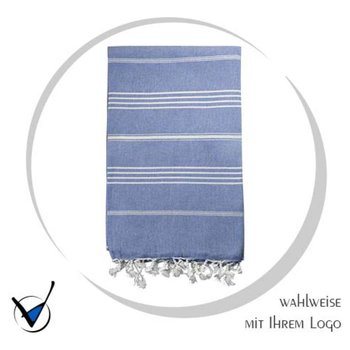 Hamam Sauna Strandtuch - jeansblau