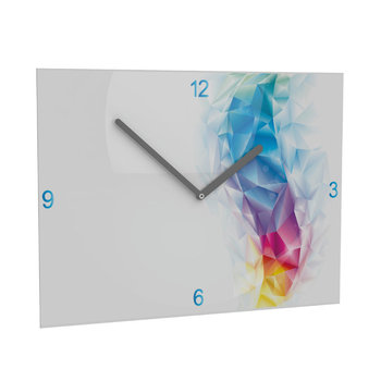 Horae Wall Clock Premium Rectangular 240 x 350 mm, Silver Clock Hands