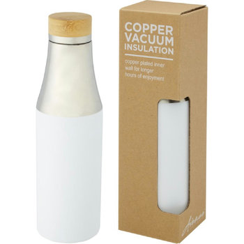 Hulan 540 ml Kupfer-Vakuum Isolierflasche mit Bambusdeckel