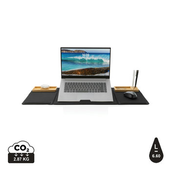 Impact AWARE RPET faltbare Desk-Organizer mit Laptop-Ständer