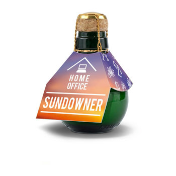 Kleinste Sektflasche der Welt! Home-Office Sundowner - Ohne Geschenkkarton, 125 ml