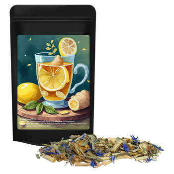 Kräutertee Lemon Ingwer, ca. 15g, Standbeutel Mini schwarz