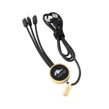 Ladekabel 4in1 aus Bambus/rPET