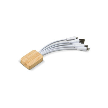 Ladekabel Bambus mit R-PET-Ummantelung
