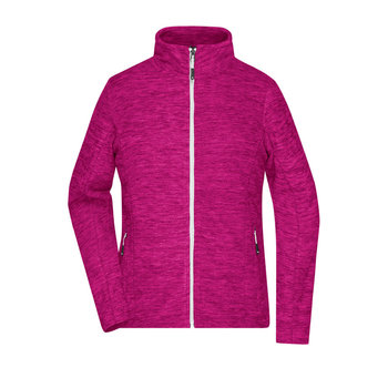 Ladies\' Fleece Jacket-Fleecejacke in modischer Melange-Optik