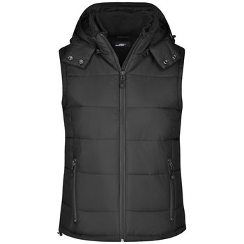 Ladies\' Padded Vest-Modische Steppweste mit abnehmbarer Kapuze