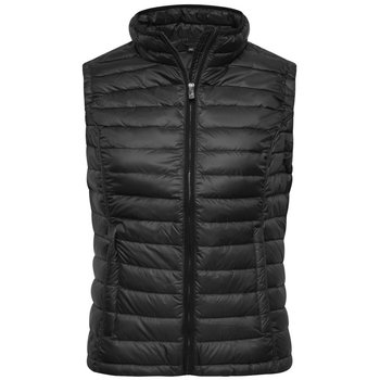 Ladies\' Quilted Down Vest-Sportliche Daunenweste mit Stehkragen