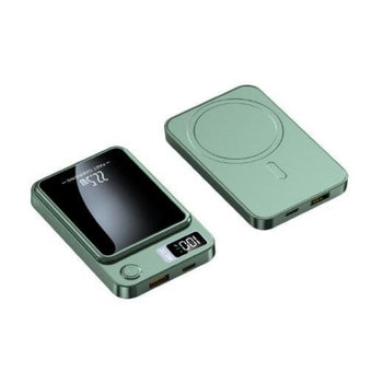 Magnetic Powerbank PB-69 QI Wireless Charging 10000 mAh Grün